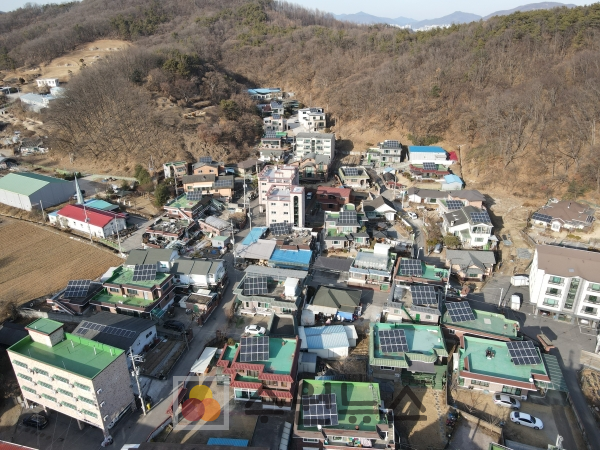 모현읍 일산1리 태양광설비 전경 사진